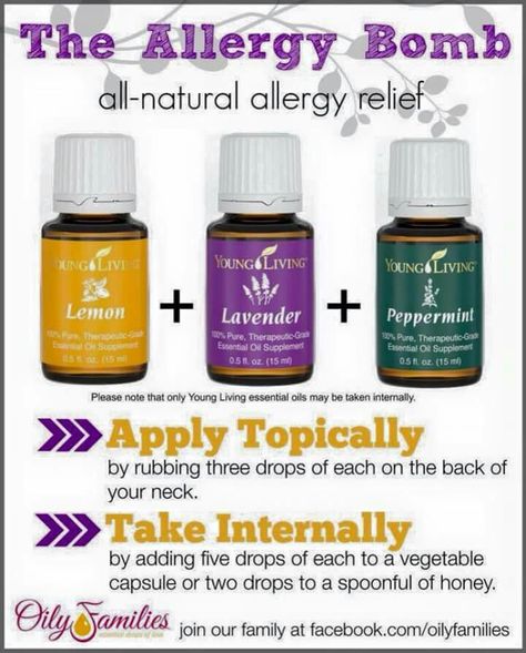 Allergy bomb Natural Allergy Relief, Essential Oil Remedy, Young Living Essential Oils Recipes, Yl Oils, Ear Drops, Oil Remedies, Essential Oils Health, Yl Essential Oils, Living Essentials Oils