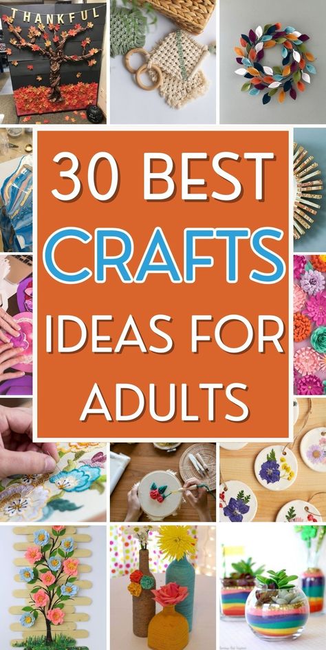 30 Best Craft Ideas for Adults Friendship Crafts For Adults, Craft For Adults Ideas, Rainy Day Crafts For Adults, Crafts For Seniors To Make, Cute Crafts For Adults, August Crafts For Adults, Simple Crafts For Seniors, Senior Crafts Ideas Easy Diy, Crafts For Seniors Nursing Homes