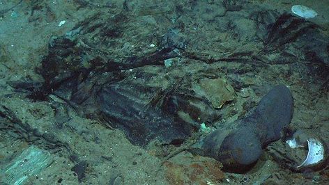 Human remains pictured at Titanic shipwreck site Titanic Underwater, Titanic Wreck, Titanic Ship, University Of Rhode Island, Ghost Images, Human Remains, Marine Engineering, The Titanic, University College London