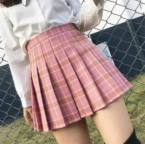 d25414405eb37dae1c14b18d6a2cac34desc52687644ri Preppy Girl Style, Summer Mini Skirt, Preppy Mode, Mini Skirt Fashion, Plaid Pleated Mini Skirt, Skirt Diy, Womens Pleated Skirt, Skirt Tulle, 일본 패션