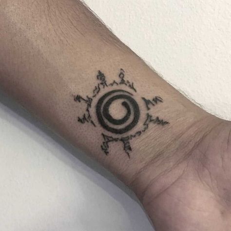 Naruto is one of the most popular manga series of all time. Whether you’re a fan or not, there is no denying how much… #mentattoo #tattooideas Gaming Tatoos Ideas, Mini Naruto Tattoo, Men Anime Tattoo Ideas, Anime Tattoos For Men Ideas, Naruto Tattoos For Men, Anime Tattoo Ideas Naruto, Small Anime Tattoos For Men, Sage Of Six Paths Tattoo, Naruto Hand Tattoo