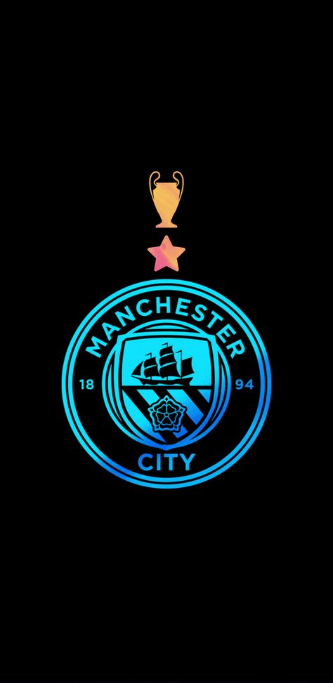 Champions League Manchester city star and coup Mancity Wallpapers 4k, Man City Logo Wallpaper, Man City Tattoo, Man City Aesthetic, Manchester City Aesthetic, Man City Logo, Logo Manchester City, Man City Badge, Man City Champions League