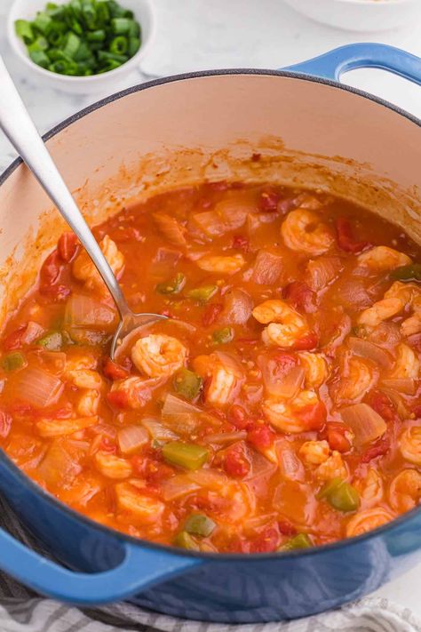 Easy Shrimp Creole Recipe, Shrimp Creole Recipe Easy, Shrimp Creole Recipe, Creole Shrimp Recipes, Creole Shrimp, Cheesy Rice, Simply Stacie, Shrimp Creole, Cajun Food