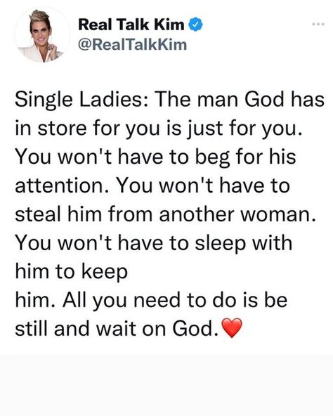 REAL TALK KIM on Instagram Real Talk Kim, Waiting On God, Beautifully Broken, Hope Love, Single Women, Real Talk, Inspirational Words, Word Search Puzzle, Spirituality