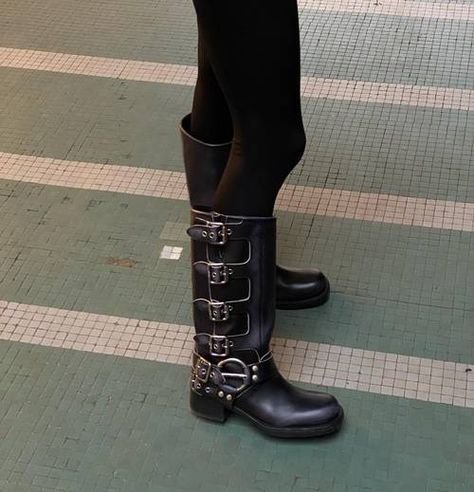 Miu Miu Moto Boots, Miumiu Boots, Winter Shoe Trends, Buckled Boots, Nordstrom Boots, Leather Shoes Brand, Ugg Classic Mini Ii, Pretty Flats, Riding Boots Fashion