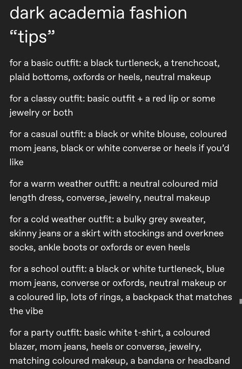 Feminine Academia Fashion, Different Styles List, Minimalist Dark Acadamia, Magical Academia Aesthetic, Dark Academia Fonts Google Docs, Society Names Ideas, Study Aesthetic Clothes, British Dark Academia, Dark Academia Piercings