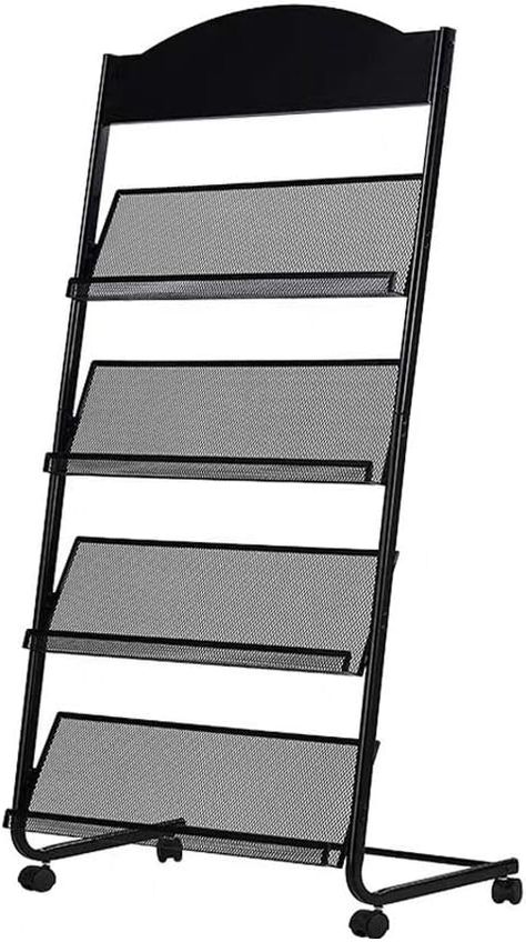 Amazon.com: Brochure Stand Magazine Rack, Detachable Brochure Display Stand, 4 Pockets Magazine Holder Newspaper Stand , Black : Home & Kitchen Brochure Stand, Step Shelves, Newspaper Rack, Newspaper Stand, Brochure Display, Book Rack, Manual Book, Magazine Holder, Magazine Holders