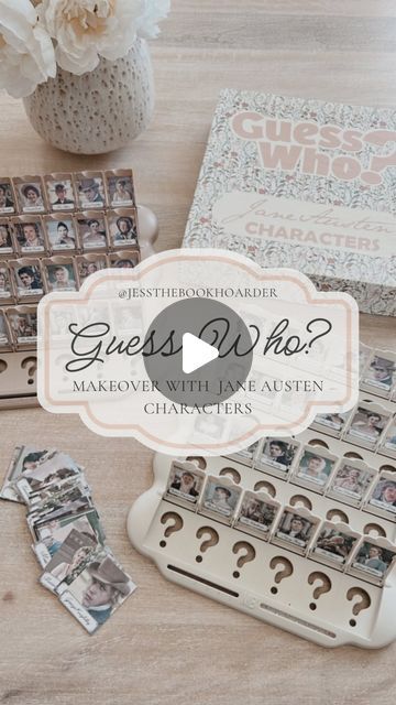 Jess || Bookstagram | This project has been on my mind for ages, and I knew I had to make it happen! I had been checking thrift stores for months and finally... | Instagram Board Game Books Diy, Diy Guess Who Game, Guess Who Game, Board Game Box, Board Games Diy, Northern Exposure, Games Diy, Diy Games, Games Box