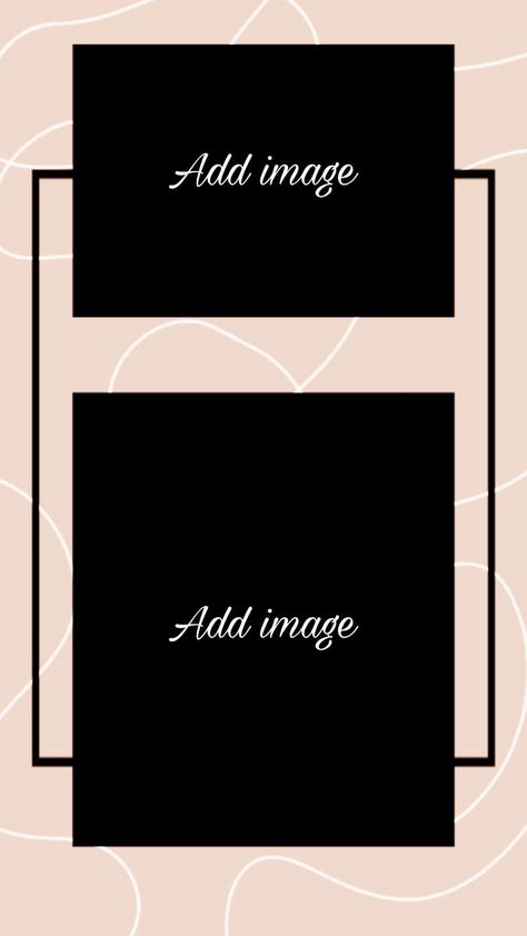 Instagram Story 2 Pictures Template, 2 Layout Instagram Stories, 2 Photo Layout Instagram Story Ideas, Instagram Story Ideas Horizontal Photo, Template Brown, Idea Template, Frame Instagram, Mini Frame, Frame Layout