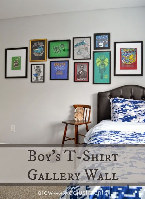 Framing T Shirts Wall Art, Framed Tshirt Wall Art, Framed T Shirt Wall Art, Framed Tshirt, T Shirt Wall Art, Tshirt Wall Art, Framed Shirt, Diy Projects Kids, T Shirt Frame