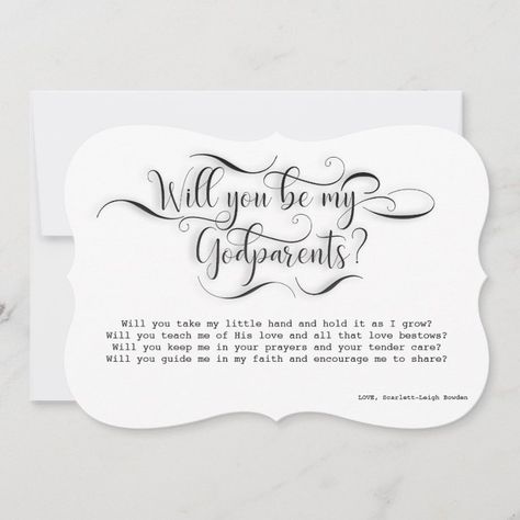 Will You Be My Godparents Proposal Card | Zazzle Godparents Quotes, Will You Be My Godparents Proposal, Godparents Proposal Ideas, Asking Godparents, Godparent Request Ideas, Godparent Request, Racing Theme, Bunny Theme, Proposal Letter