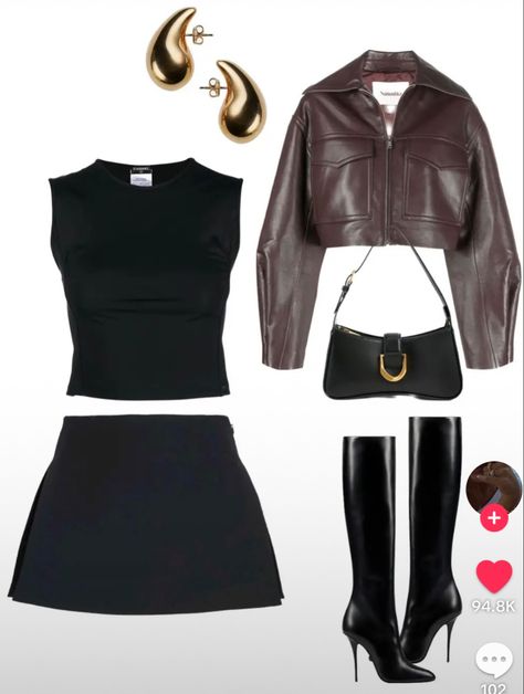 Woman In 50s Style, Upscale Night Club Outfit, Nyc Going Out Outfit Night Winter, Diner Outfits, Vegas Fits, Vestiti Edgy, Mode Rihanna, Woman Aesthetic, Bryson Tiller