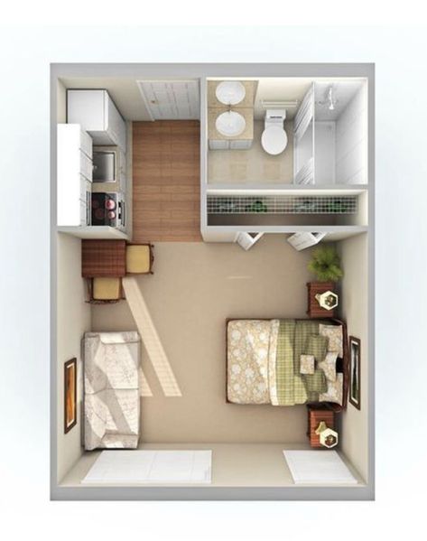 Small Apartment Floor Plans, Small Closet Design, Studio Apartment Floor Plans, Studio Floor Plans, Tiny Studio Apartments, Studio Apartment Living, Small Living Room Layout, Apartment Floor Plan, Closet Layout