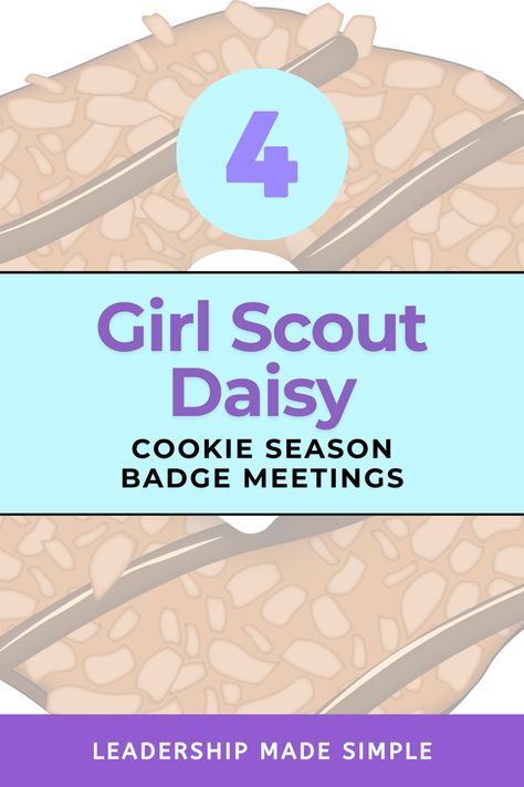 4 Girl Scout Daisy Badges for Cookie Season Daisy Girl Scout Cookie Activities, Daisy Cookie Goal Setter Badge, My First Cookie Business Badge Daisy, Daisy Badges, Girl Scout Logo, Scouts Activities, Girl Scout Daisy Activities, Girl Scout Meeting Ideas, Girl Scout Bridging