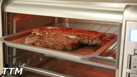 You want to enjoy a perfectly cooked steak, but you don’t have access to a full-size oven? Don’t worry, I’ve got you covered! In this article, I’ll show you how to cook steak in a toaster oven, so you can savor a delicious and juicy piece of meat without any hassle. Whether you’re a novice […] The post Easy Steak Cooking: Master Your Toaster Oven Technique appeared first on Safe Home Advice. Cooking T Bone Steak, Easy Homemade Meatloaf, Oven Steak Recipes, Oven Baked Steak, How To Reheat Steak, Toaster Oven Cooking, Cooking Master, Toaster Oven Recipes, Steak Cooking