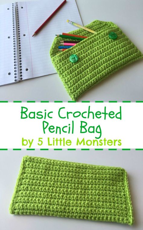 Easy Crochet Pencil Case, Pencilcase Crochet Free Pattern, Crochet Pencil Case Free Pattern No Zip, Pencil Holder Crochet Free Pattern, Free Crochet Pencil Case Pattern, Crochet Pencil Bag Pattern Free, Crochet Pencil Holder Free Pattern, Crochet Pencil Pouch Free Pattern, How To Crochet A Pencil Case