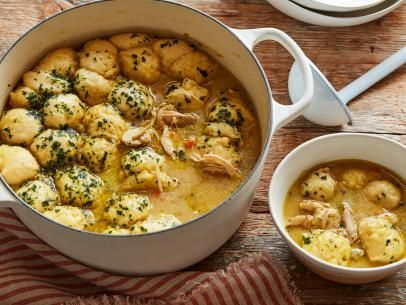 Chicken and Dumplings Recipe | Ree Drummond | Food Network Recipe For Chicken And Dumplings, Pioneer Woman Chicken, Recipe For Chicken, Dumplings Recipe, Pioneer Woman Recipes, Ree Drummond, Dumpling Recipe, Chicken Dishes Recipes, Chicken And Dumplings