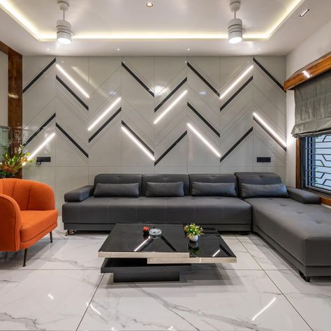 Hall Sofa Design Modern, Sofa Wall Design Modern, Hall Sofa Design, Wall Panelling Design Modern, Sofa Back Wall Design Living Rooms, Walmart Home Decor, Classroom Wall Decor, Sofa Wall, Hall Interior Design