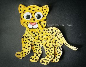 Printable Jaguar - Mexican Jaguar for 3 Cheers for Animals (use fingerprints for the spots!). Facts available readily on the web. Jaguar Bulletin Board, Jaguar Craft, Cheetah Crafts, Rainforest Crafts, Cats Crafts, Rainforest Art, Preschool Jungle, Rainforest Activities, Jungle Crafts