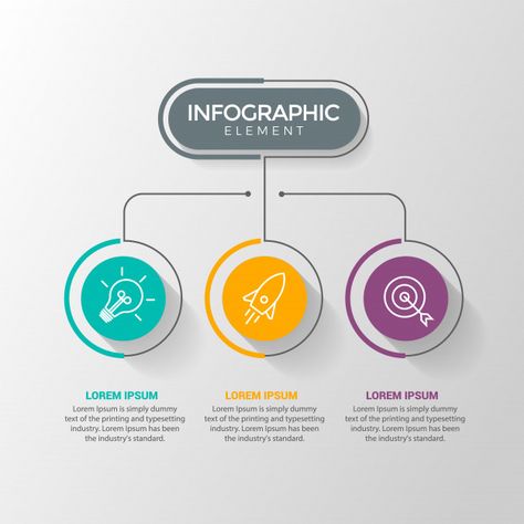 Infographic design template with icons a... | Premium Vector #Freepik #vector #infographic Cool Infographics, Simple Infographic Design, Mẫu Power Point, Circle Infographic, Infographic Layout, Infographic Elements, Infographic Powerpoint, Infographic Design Layout, Vector Infographic