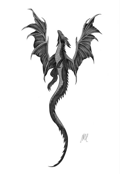 Dragon flying #blackandwhite Amphiptere Dragon Tattoo, Dragon Swords Fantasy Tattoo, Angry Dragon Tattoo, Dragon Flying Up, Dragon Dark Aesthetic, Flying Animal Tattoo, 3 Dragon Tattoo, Dragon Flying Tattoo, Flying Dragon Sketch