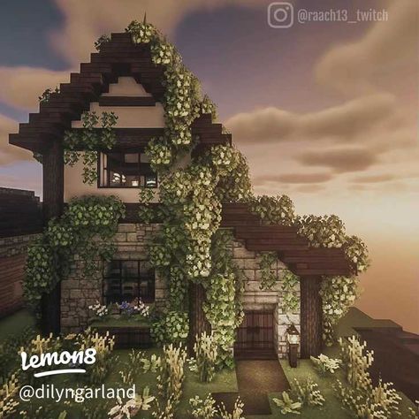 Lemon8 · Cozy Minecraft Homes · @D I L Y N Cottage Build, Cottage Minecraft, Minecraft House Ideas, Minecraft Welten, Build Minecraft, Rumah Minecraft Sederhana, Minecraft Mansion, Minecraft Structures, Minecraft House Plans