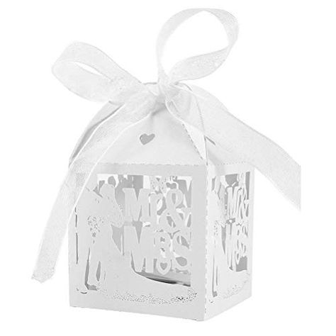 JZK® 50x Pearly Paper White Wedding Favour Boxes for Wedding Favors Chocolates Sweet for Wedding Banquet Birthday Hen... Wedding Rice, White Wedding Favors, Engagement Party Favors, Wedding Candy Boxes, Wedding Sweets, Candy Gift Box, Marble Wedding, Paper Candy, Wedding Gift Boxes