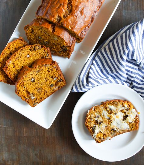 Pumpkin Banana Bread. Made this into half muffins and 1 loaf! Added chocolate chips and fresh NC Pecans. SO GOOD! Pumpkin Banana Bread, Pumpkin Banana, Ginger Nut, Pumpkin Recipes Dessert, Make Banana Bread, Pumpkin Flavor, Cinnamon Banana, Delicious Pumpkin, Quick Breads