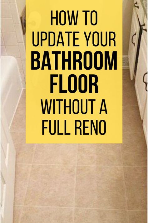 Makeover your bathroom for cheap with these creative diy bathroom flooring ideas. Check out the before and after photos for bathroom ideas and inspiration to update your bathroom floor without a full renovation or remodel. #diy #bathroom #makeover Diy Bathroom Flooring Ideas, Diy Bathroom Flooring, Bathroom Flooring Ideas, Vinyl Sheet Flooring, Diy Bathroom Makeover, Remodel Diy, Hexagon Mosaic Tile, Tile Remodel, Closet Renovation