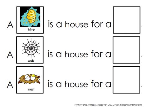 Animal Houses Preschool, A House Is A House For Me Activities, Who Lives In Your House Preschool, Animal And Their Homes Worksheets, Animals And Their Homes Printables, Animal Habitats Preschool, Where Animals Live Worksheet, Pre K Math Worksheets, The Napping House