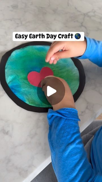 405K views · 30K likes | Christine on Instagram: "🌏 Easy Earth Day Craft 
1. Color a coffee filter with markers (we used dot markers) 
2. Spray with water
3. Let dry
4. Glue black construction paper circle to frame and a red heart 

🌎 A simple, fun mix of art and science which strengthens fine motor skills and promotes creativity! 

🌏 follow @mybusylittlelearner for similar ideas! 

#mybusylittlelearner  #learningthroughplay #earylearning #playbasedlearning #homeschool #homeschoolpreschool #preschool #preschoolteacher #prek #prekactivity #preschoolideas #spring #springlearning #earth #earthday #earthdaycraft #everydayisearthday #earthday2024 #kidscraft #preschoolcraft #toddlerctaft #toddleracttivity #sahm #teachersofinstagram #teachermomlife" Similar Ideas, Earth Day Craft, Paper Circle, Playbased Learning, Earth Day Crafts, Black Construction Paper, Pre K Activities, Dot Markers, Art And Science