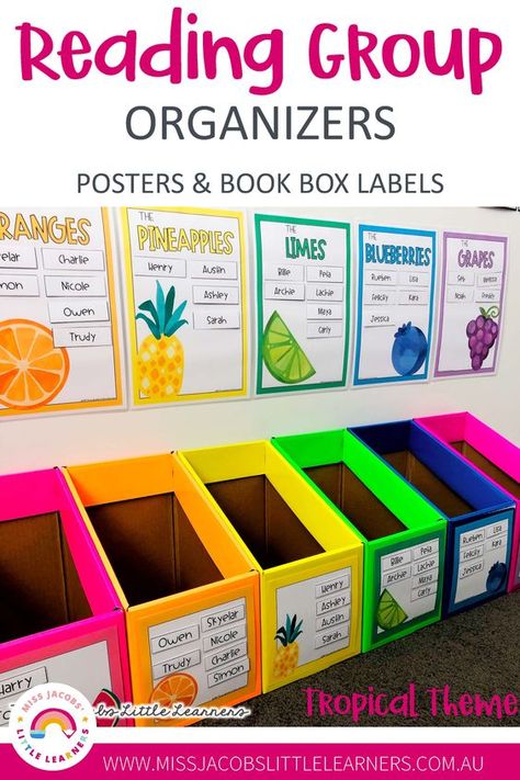 Reading Group Organization, Reading Group Activities, Student Book Boxes, Planning School, Book Boxes, Elementary Classroom Decor, Classroom Organisation, 3rd Grade Classroom, 2nd Grade Classroom