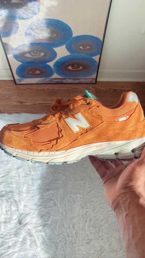 Comfortable Orange Sneakers For Streetwear, Playful Orange Sneakers, Casual Orange New Balance Sneakers, Orange Low-top Basketball Sneakers, Orange Low-top Synthetic Sneakers, Orange Shoes, New Balance, Sneakers Fashion, Street Wear