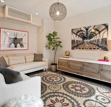 ductless disguises - Brooklyn Townhouse - Contemporary - Living Room - New York - Spruce Interior Design Air Conditioner Hide, Living Room New York, Air Conditioner Cover, Credenza Design, Canapé Design, Tapis Design, Ideas Pictures, Contemporary Living Room, Contemporary Living