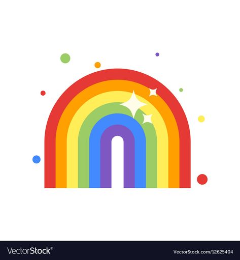 Rainbow Illustration Art, Rainbow Icon, Cocomelon Theme, Crafts By Month, Rainbow Vector, Rainbow Illustration, Coco Melon, Rainbow Pictures, Flower Pot Art