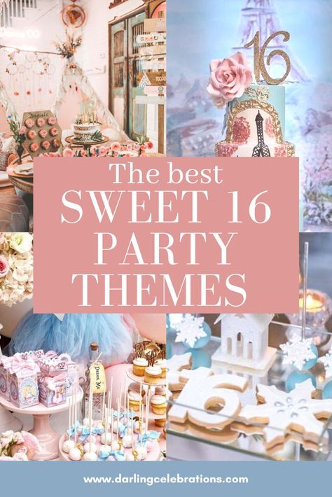 Sweet Sixteen Sweet Table Ideas, February Sweet 16 Ideas, Cute Sweet 16 Party Ideas Small, Sweet 16 Party Ideas Elegant, Candy Theme Sweet 16, Birthday Party Ideas For Sweet 16, Sweet Sixteen At Home Party Ideas, Sweet 16 Parties Themes, Glamorous Sweet 16 Party Ideas