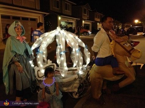 Megan: This is my Daughter Madison. She is our little princess, so I decided to turn her into a real princess for halloween (carriage and all)! She is wearing cinderella dress....