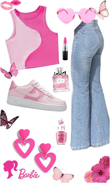 barbie Outfit | ShopLook Barbie Outfit Inspo Men, Simple Barbie Outfit Ideas, Barbie Outfits From Movies, Real Life Barbie Outfits, Business Barbie Costume, Barbie Day Outfit, Barbie Movie Looks, Barbie And Raquelle Outfits, Barbie Themed Outfits Casual