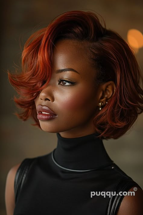 Bob Hairstyles For Black Women: Trendy Cuts for Elegant Looks - Puqqu Grey Bob Hairstyles, Messy Pixie Haircut, V Shape Hair, Sleek Updo, Extension Hair, Hairstyles With Glasses, Hair Aesthetic, Classic Hairstyles, Pretty Hair Color