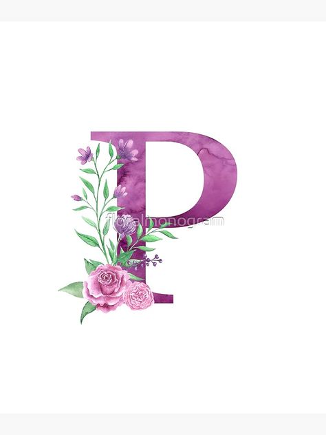 "Monogram P Lovely Rose Bouquet" Poster by floralmonogram | Redbubble P Love Images, Woodburning Letters, Alphabet Ornaments, Waterslide Images, Alphabet Patterns, Happy Good Morning Images, Ganesh Art Paintings, Joker Hd Wallpaper, Embroidery Lessons