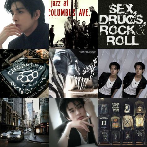 Jake Moodboard, Rp Ideas, Mood And Tone, Mood Board Inspiration, Jaehyun Nct, Baekhyun, Mood Boards, Rock And Roll, Mood Board