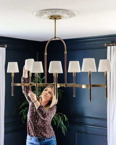 Shaded Chandeliers for All Budgets: Splurge vs Save - Bless'er House Classic Room Design, Dinning Room Lighting, Chandelier Makeover, Traditional Light Fixtures, Dining Room Chandelier Modern, Dining Table Makeover, Dining Table Lighting, Dining Chandelier, Kitchen Chandelier