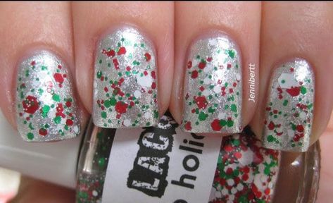 Thanksgiving Nails Dipped, Christmas Confetti Nails, Nail For Christmas, Nail Polish Clear, Christmas Gift Nails, Holiday Nail Polish, Christmas Nail Polish, Pet Poems, Nail Hacks