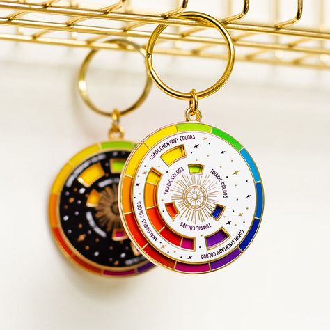 There’s nothing better than having a little extra something extra to make you happy during your otherwise mundane tasks, like locking up your door before you run errands. Adding a fun keychain or charm will put a smile on your face! Enamel Keychain, Gold Keychain, Amazing Gifts, Creative People, The Gray, Color Wheel, Key Chains, Enamel Pin, Muse