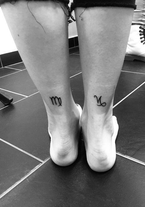 Virgo and Capricorn  ♑️♍️❤️❤️❤️ Virgo And Capricorn, Capricorn Tattoos, Waist Tattoo, Waist Tattoos, Capricorn Tattoo, Virgo Tattoo, Capricorn And Virgo, Capricorn Sign, Tattoo Quotes