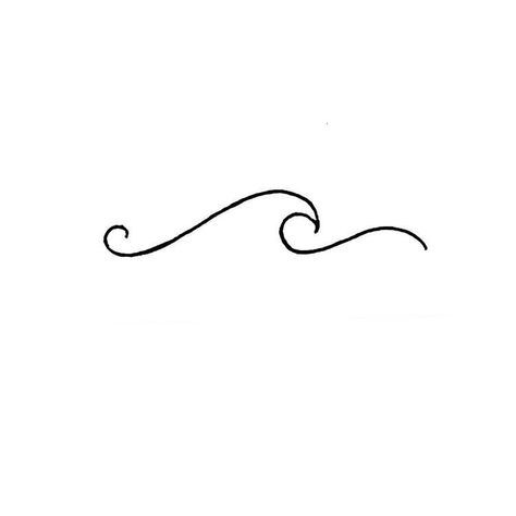 Tattoo Ideas Older Female, Fine Line Ocean Tattoo, Water Tattoo Ideas, Wellen Tattoo, Wave Tattoos, Small Wave Tattoo, Wave Tattoo Design, Wave Tattoo, Inspiration Tattoos