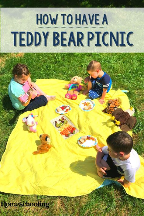 Picnic Ideas For Preschoolers, Teddy Bear Picnic Theme, Teddy Bear Picnic Preschool Activities, Teddy Bear Picnic Preschool, Teddy Bear Picnic Activities, Picnic For Kids, Teddy Bears Picnic Food, Picnic Food Kids, Bear Theme Preschool