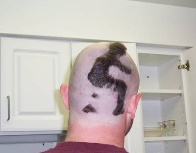 Worst Haircut Ever, Terrible Haircuts, Undercut Haircut, Bad Haircut, Cute Haircuts, Hair Tattoos, Moustaches, Comb Over, Shaved Head