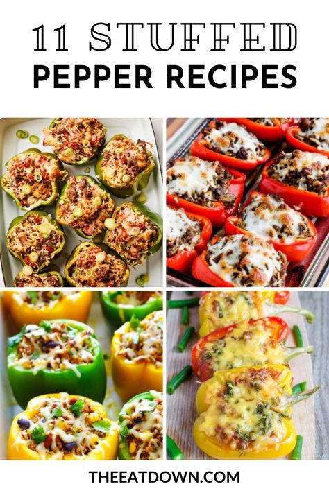 Stuffed Bell Pepper Meal Prep, Cauliflower Stuffed Bell Peppers, Delicious Stuffed Peppers, Stuffed Bell Peppers For Diabetics, Stuffed Bell Peppers Bacon, Healthy Meals With Bell Peppers, Recipe For Bell Peppers, Bell Pepper Dinner Recipes, Stuffed Bell Peppers With Potatoes