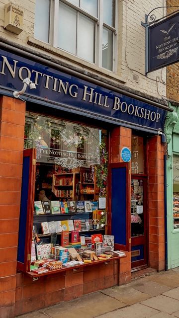 Ruslana Rachynska | London & Travel Diaries on Instagram: "Whether you’ve seen the movie or not, this bookshop is worth a visit 💙📚 @nottinghillbookshop 📍 The Notting Hill Book Shop, 13 Blenheim Cres, London Bookshop which inspired the Notting Hill film. Quaint and cosy with friendly staff and a curated selection of beautiful editions, quirky titles, quality non-fiction, gifts and toys. The store opened in 1979 and originally specialised in travel books only. In 1999 the bookshop became famou Notting Hill Book Shop, London Bookstores, Notting Hill Film, Notting Hill Bookshop, London Bookshop, London Places To Visit, Lucy Core, London Bookstore, Notting Hill Movie